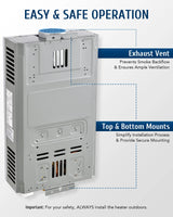 Gas Water Heating with Pump 12L