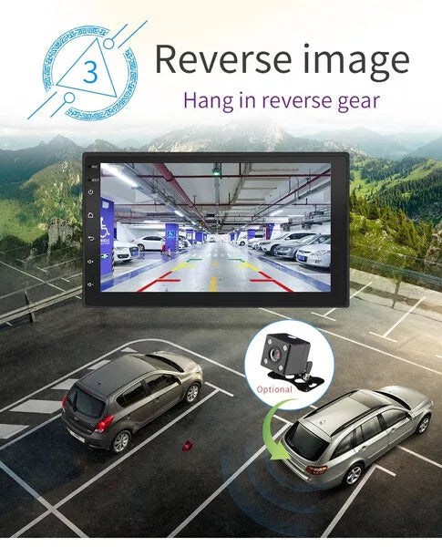 7" Car Stereo With Reverse camera