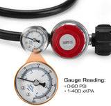 High Pressure Propane Regulator Hose Gauge