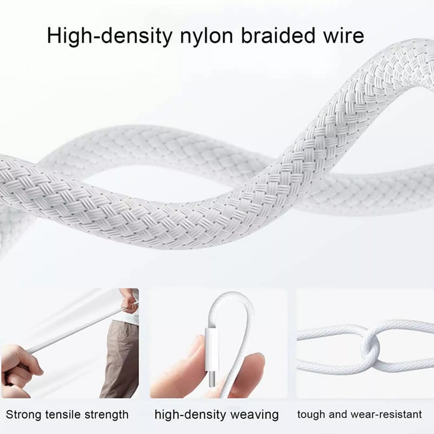 USB C to MagSafe 2 Nylon Charging Cable For Macbook Air / Macbook Pro Replacement