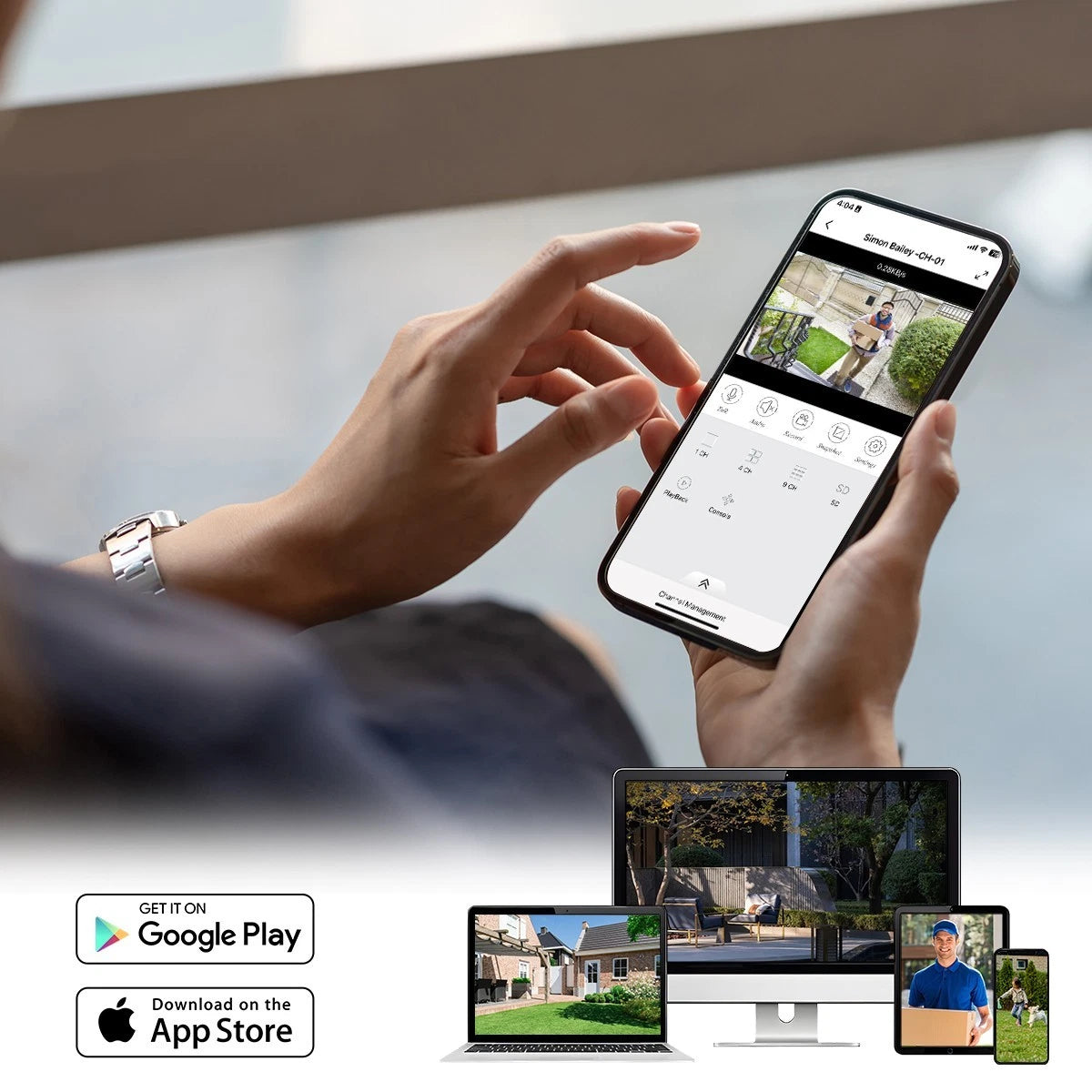 Wireless security camera system