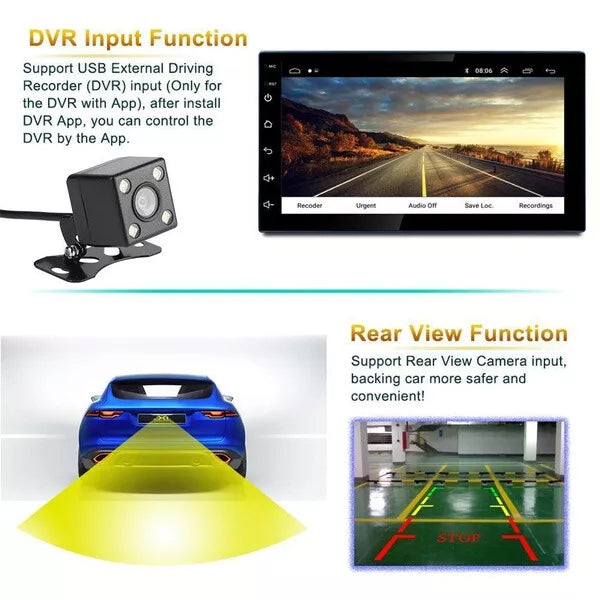 7" Car Stereo With Reverse camera