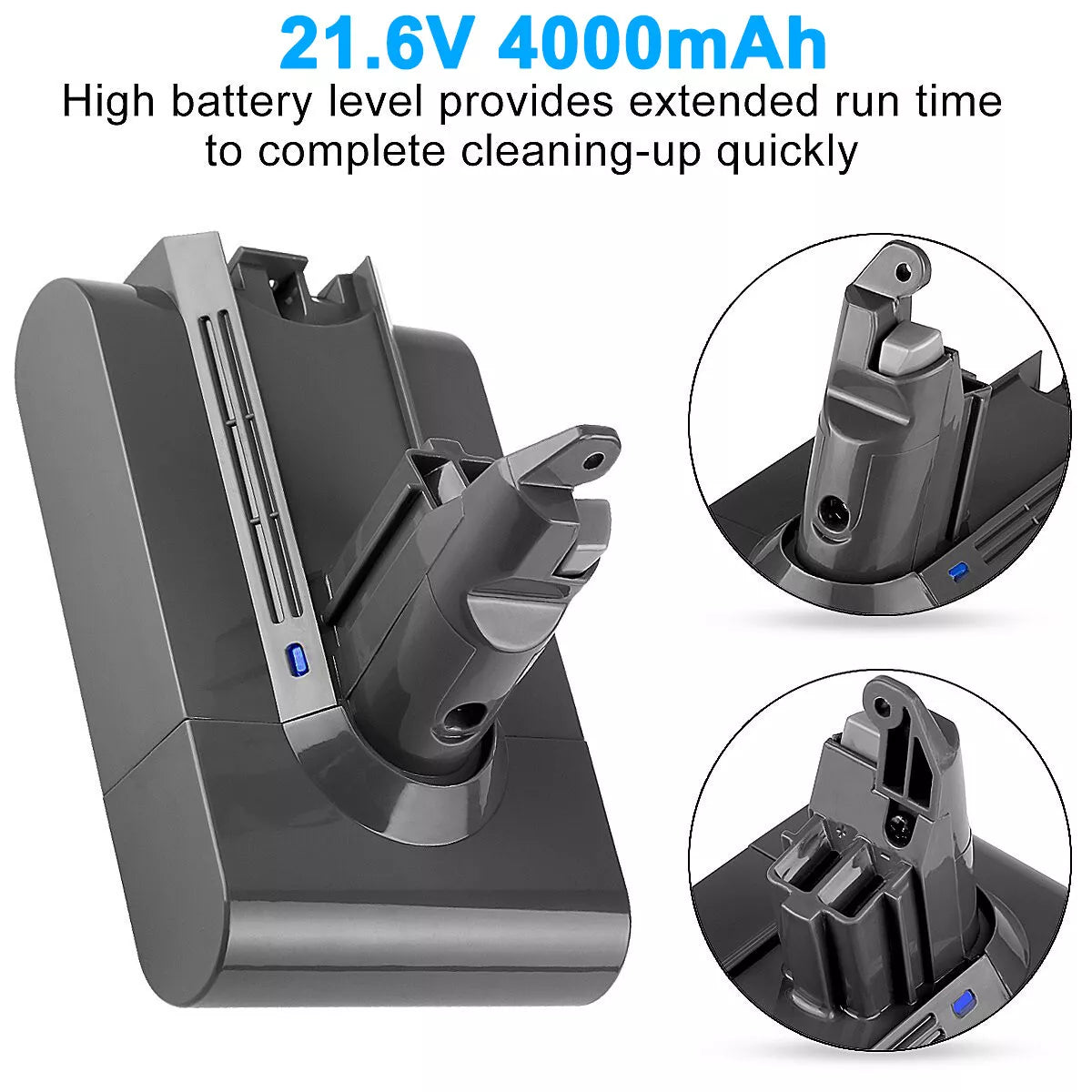 21.6V 4.0Ah Replacement Battery for Dyson V6