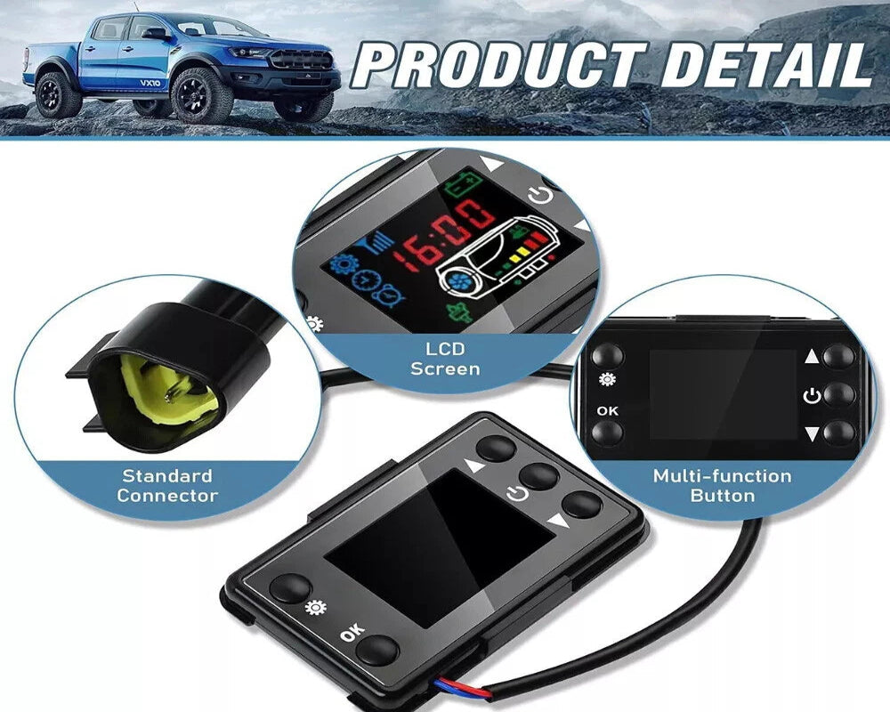 Diesel Air Heater Monitor LCD Switch With Remote