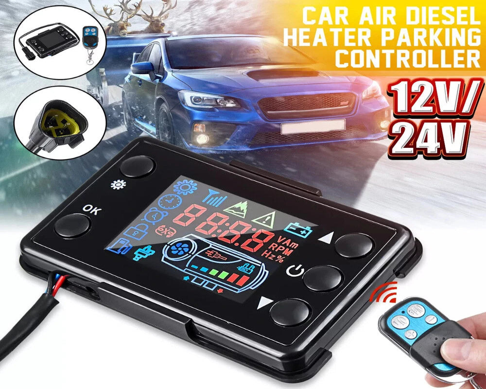 Diesel Air Heater system Monitor LCD Switch With Remote