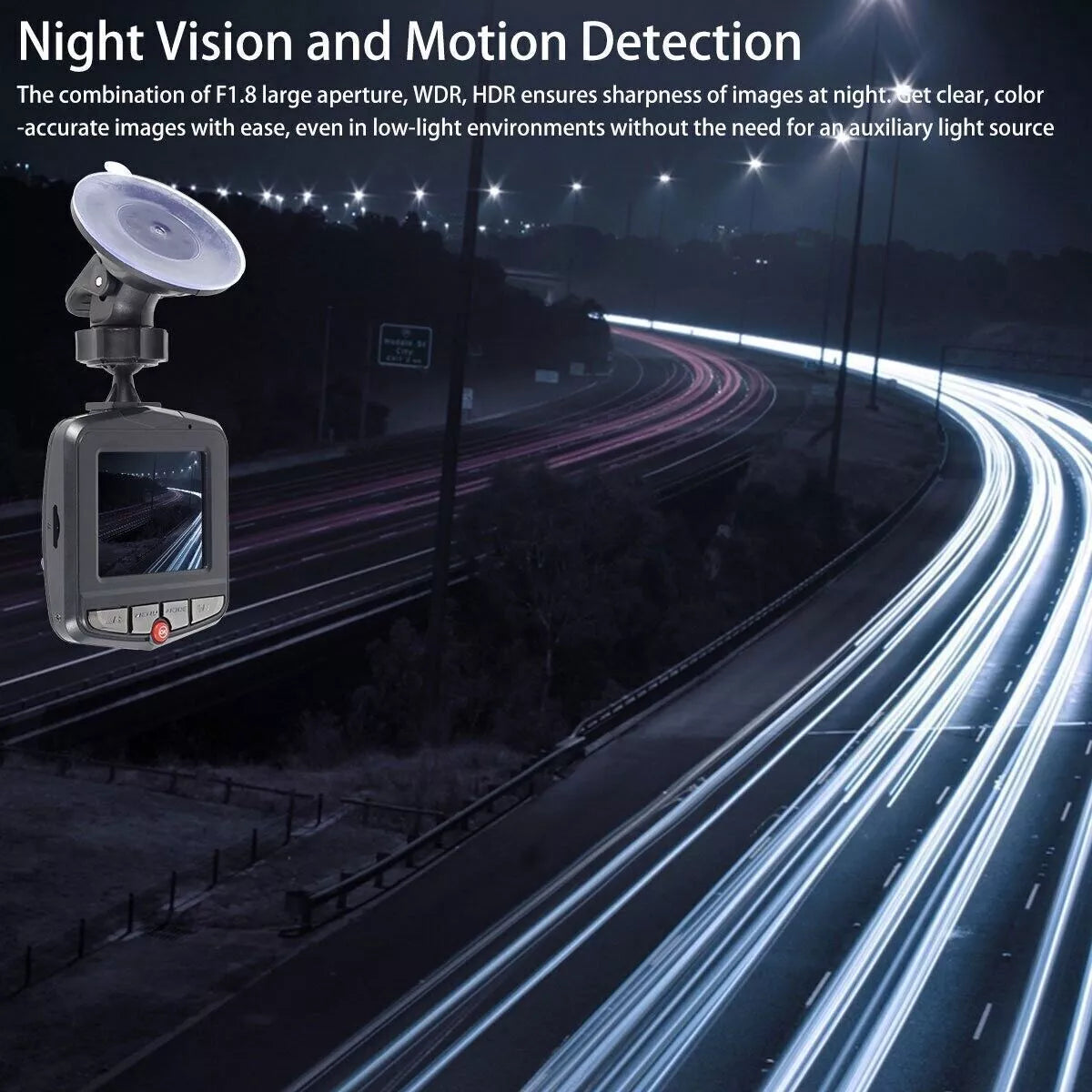 Mini 1080P HD LCD Car Dash Camera Video DVR Cam Recorder Night Vision