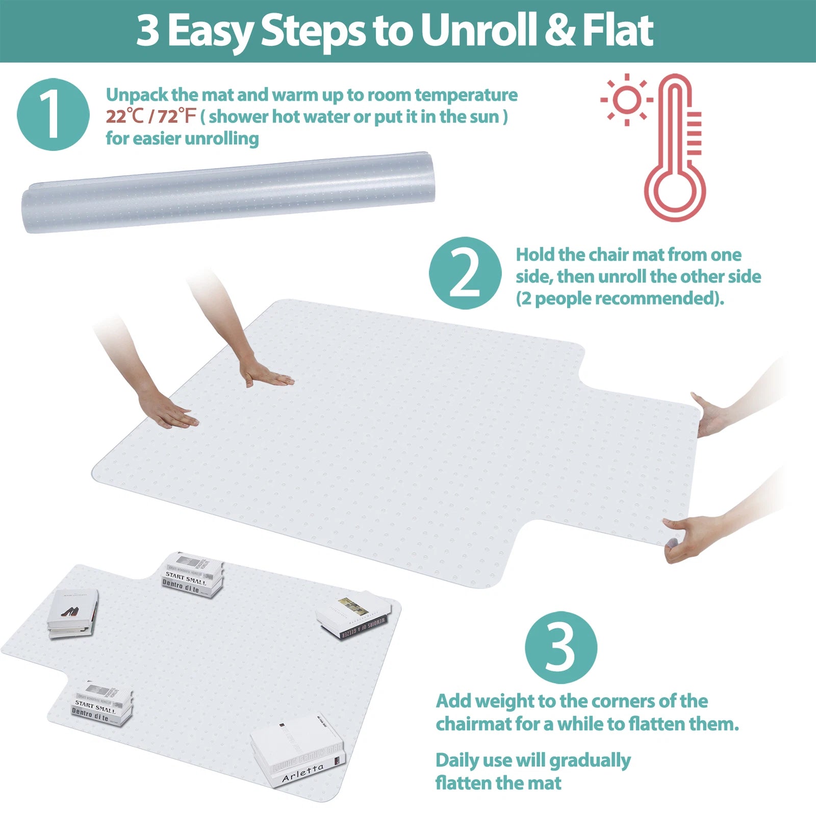 Office Chair Mat 75 x 120cm