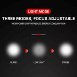 LED Bike Light USB Rechargeable Waterproof
