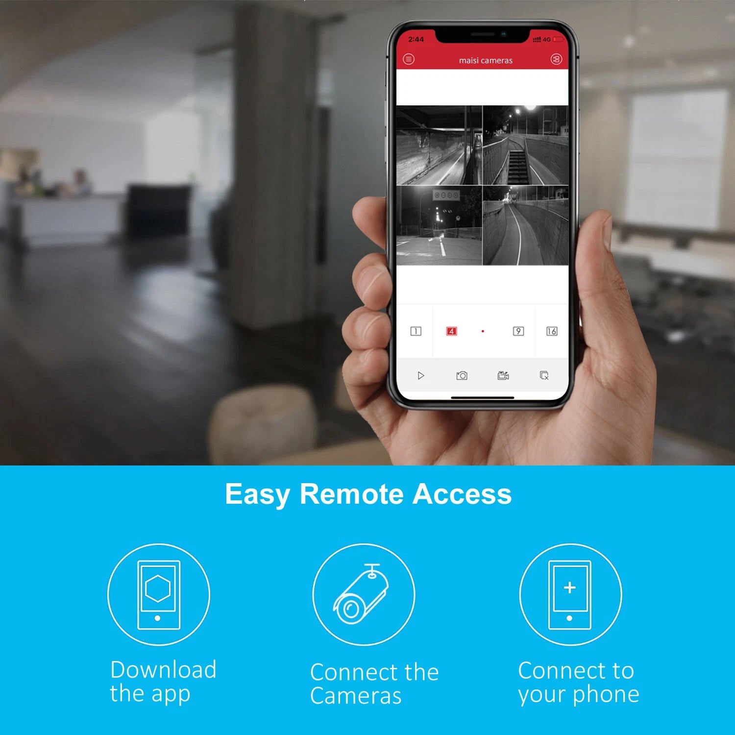 Wireless security camera system