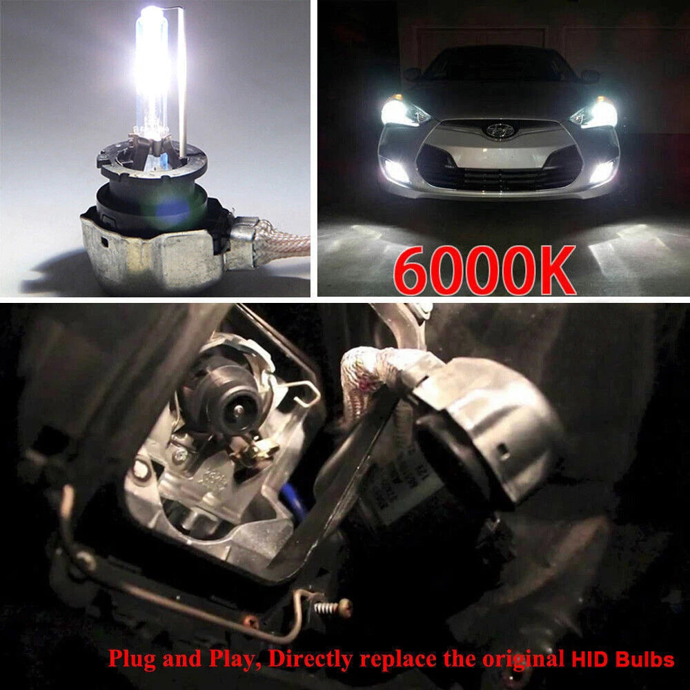 D4C D4S D4R Xenon HID Car Headlight Bulbs 6000k Pair