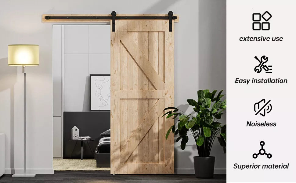 Barn Door Sliding Door Hardware Kit 1.83m