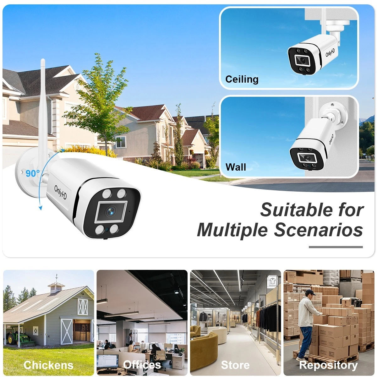 Wireless security camera system