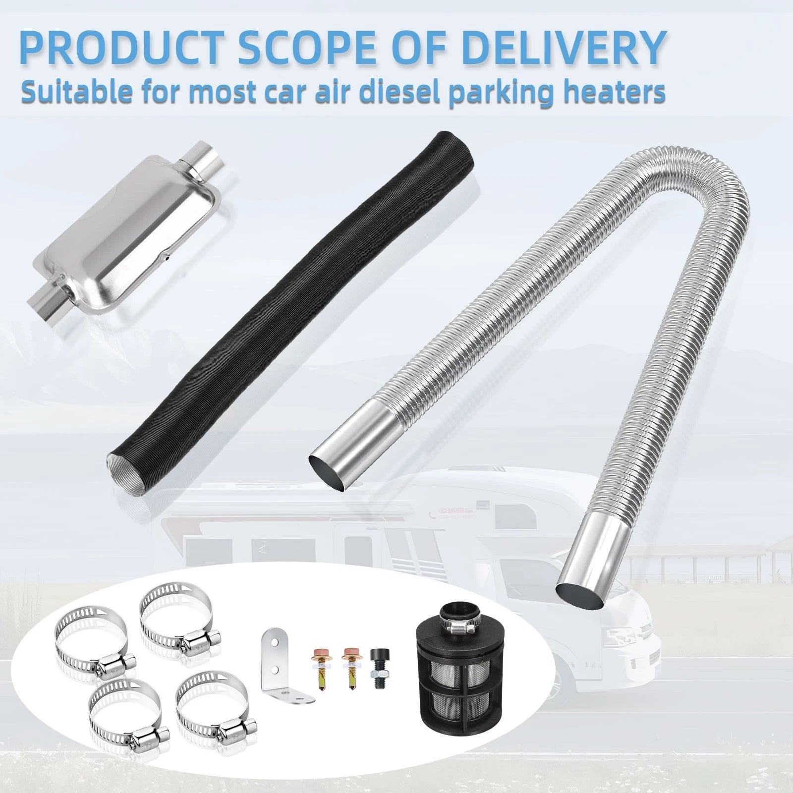Air Diesel Heating Car Parking Exhaust Pipe Hose