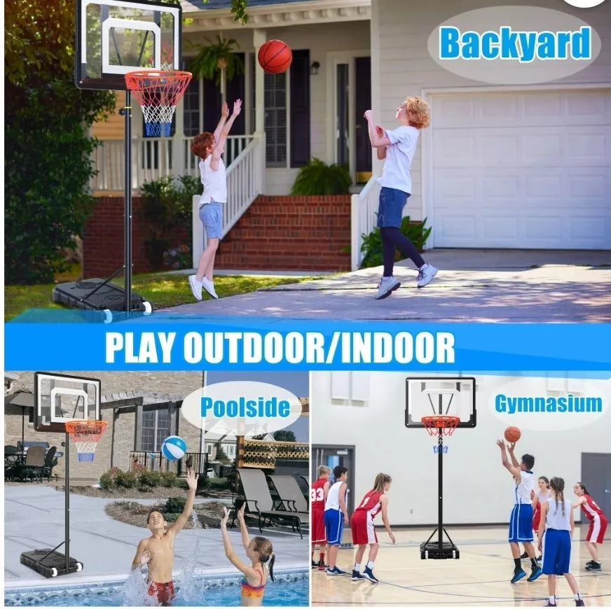 Portable Basketball Hoop Stand – 2.1m Adjustable Height