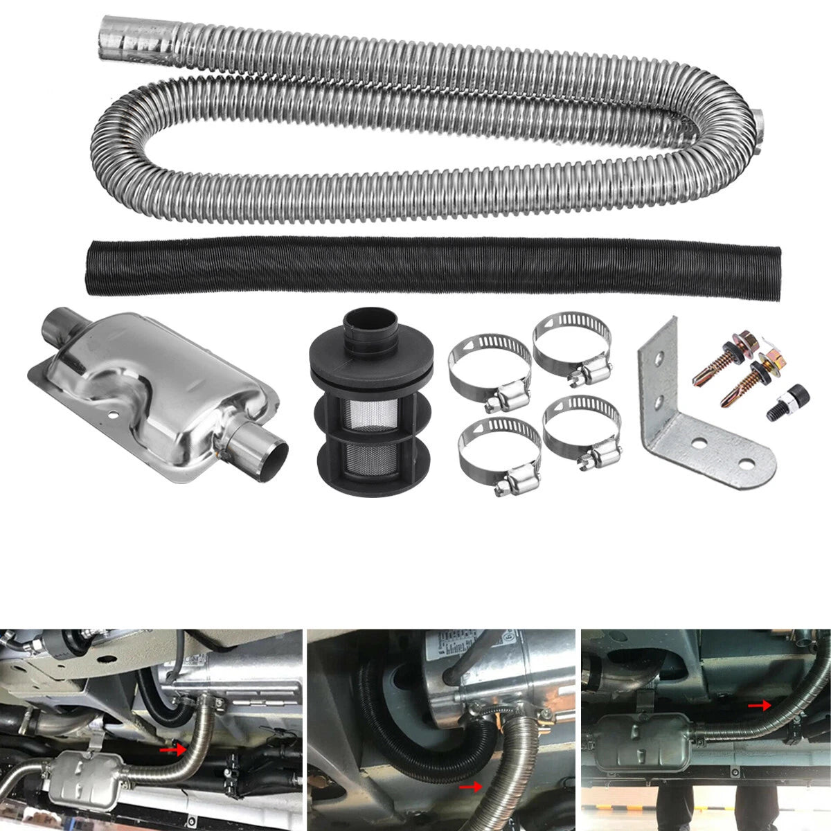 Air Diesel Heater Car Parking Exhaust Pipe Hose