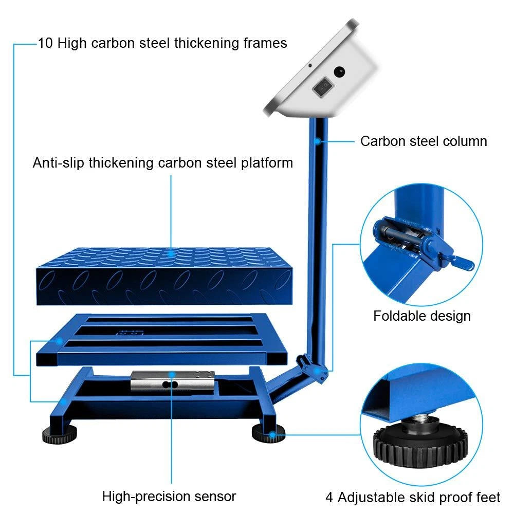 Electronic Digital Platform Scale Commercial Floor Scale 150KG