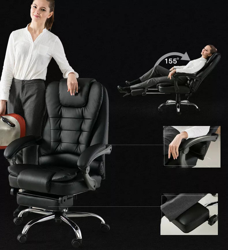Office Chair Leather Chair Executive Gaming Chair with Massager