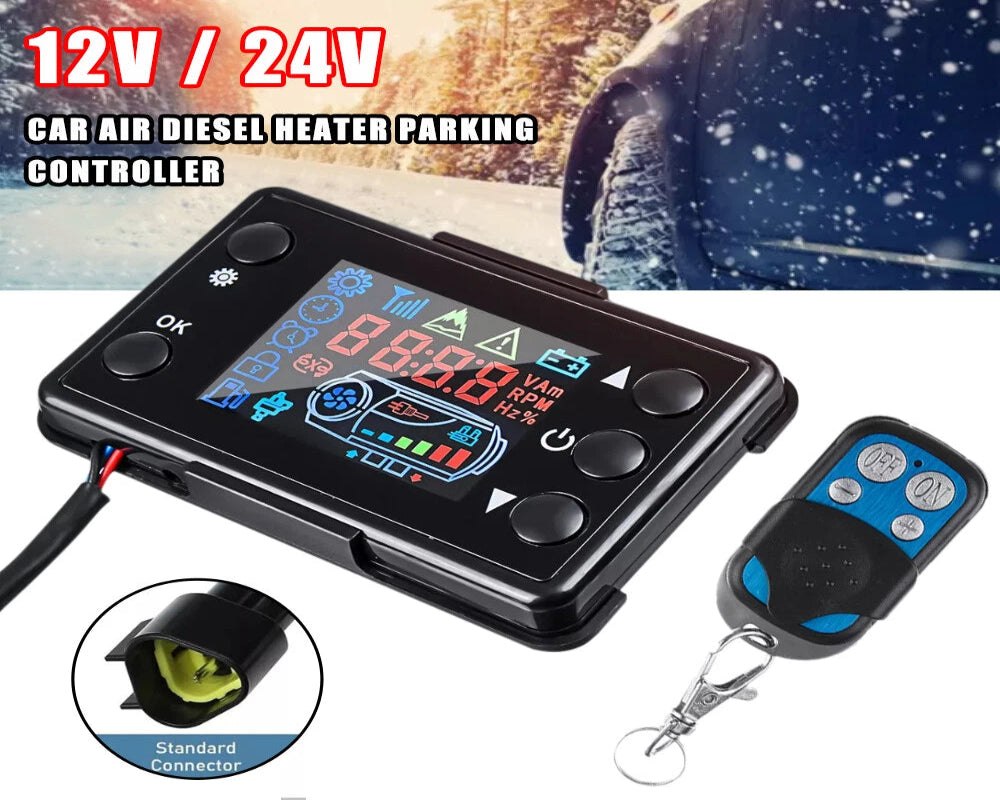 Diesel Air Heater system Monitor LCD Switch With Remote
