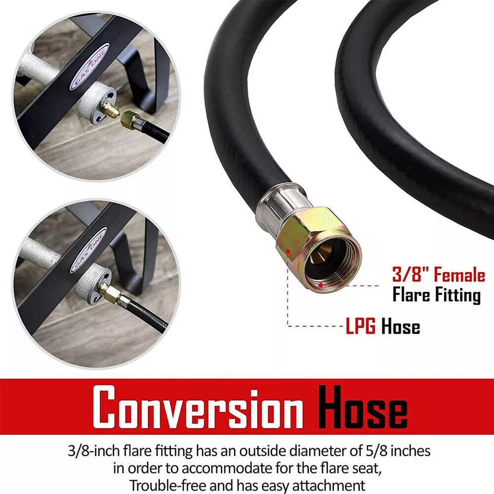 High Pressure Propane Regulator Hose Gauge