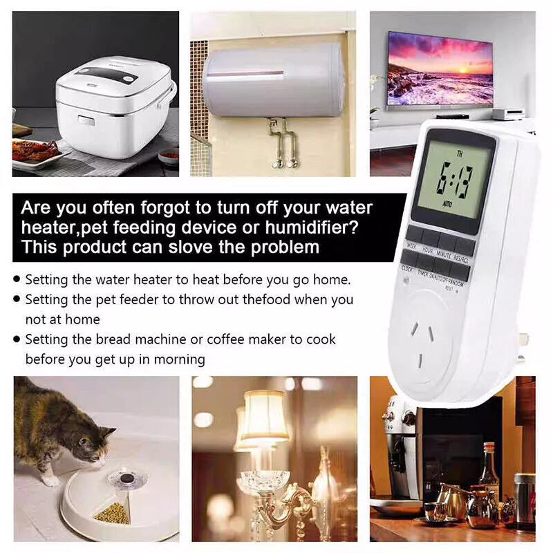 Mains Timer Electricity Plug Power Point