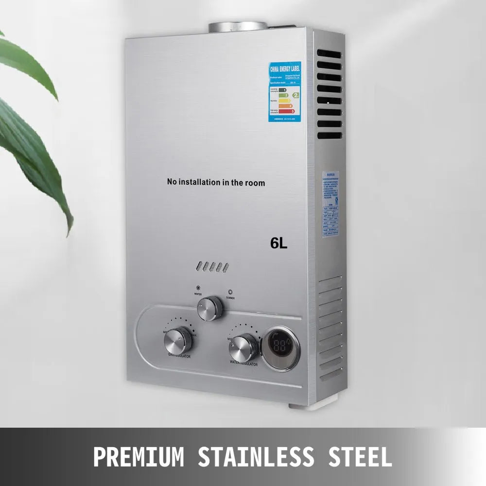 Gas Water Heating With 12V Pump 6L