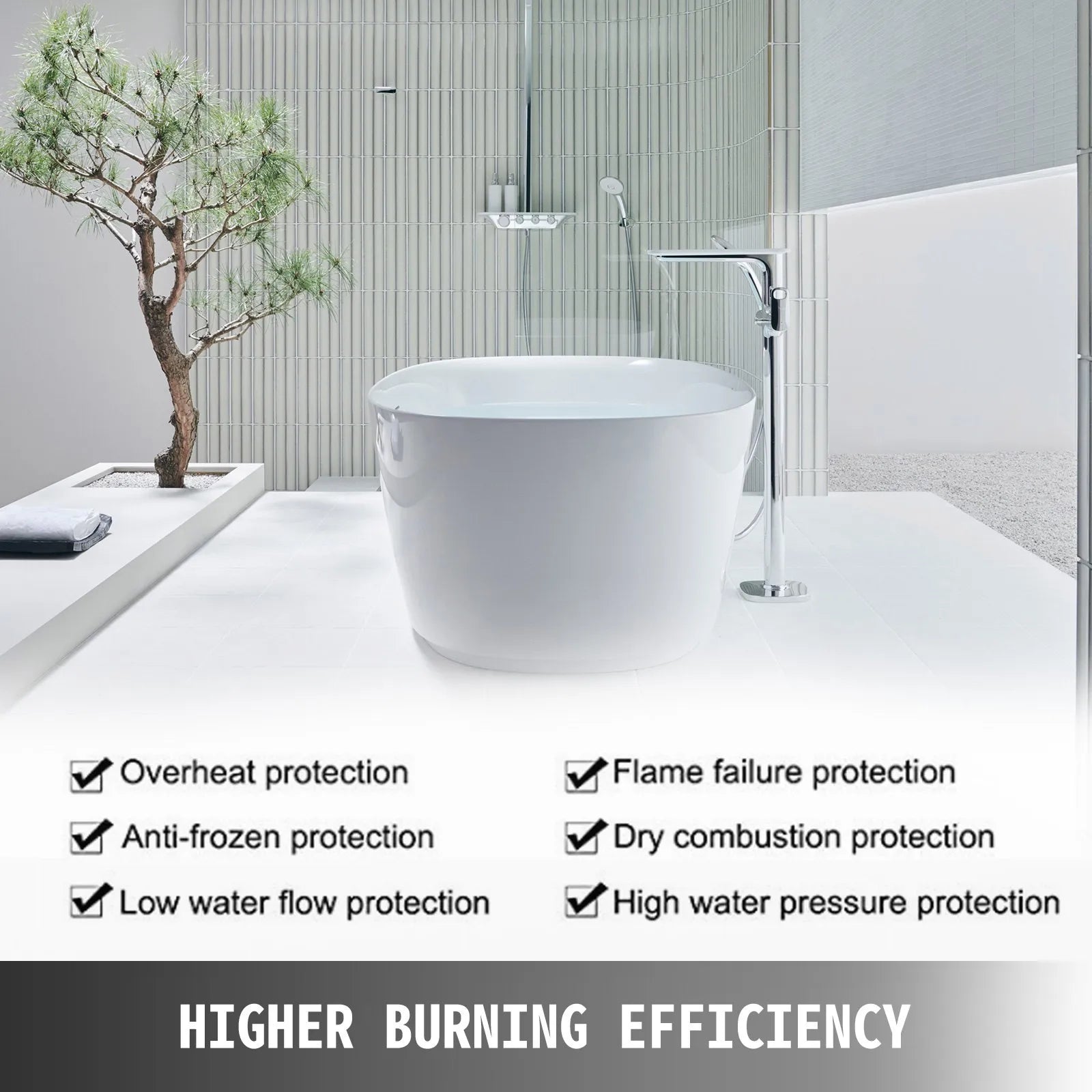 Gas Water Heating With 12V Pump 6L