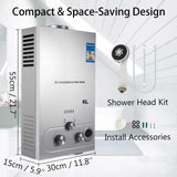 Gas Water Heating With 12V Pump 6L
