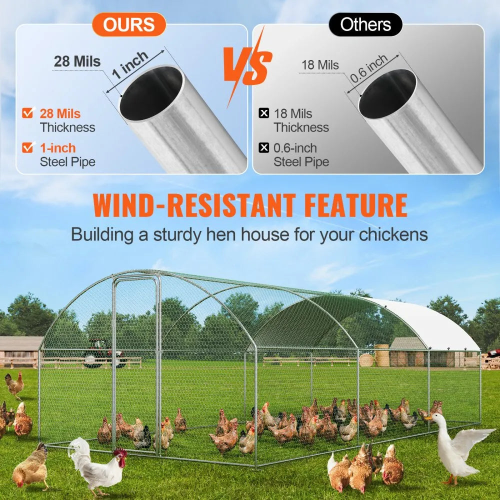 Chicken Coop Run 6m × 3m × 2m