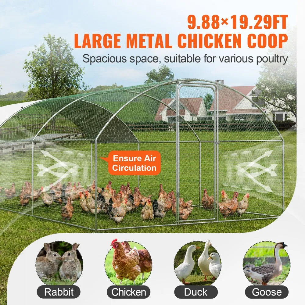 Chicken Coop Run 6m × 3m × 2m