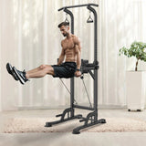 Adjustable Chin Up Pull Up Power Tower Station Workout