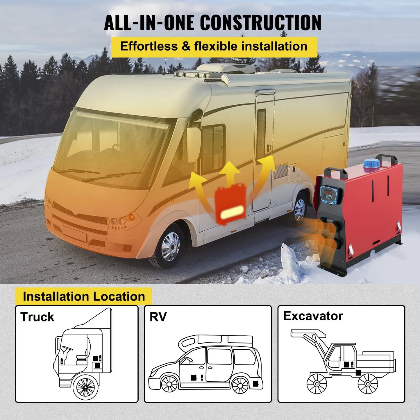 Diesel Air Heater 8KW 12V